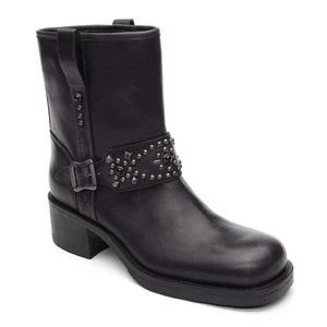 ASH Tequila Studded Moto Engineer Boots Size 39/8.5 - 9 Anthropologie New $360 - Picture 1 of 9
