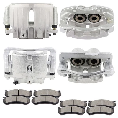 Front+Rear Brake Calipers and Pads For 2003-2006 Chevrolet Suburban 1500 Foto 1 de 4