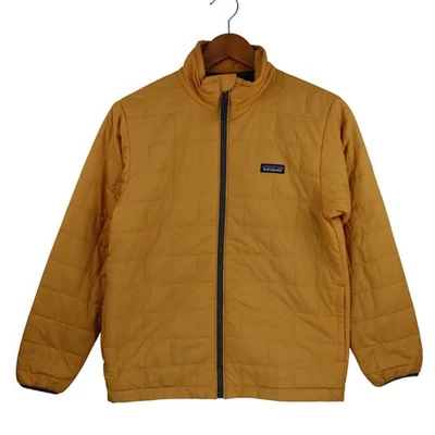 Patagonia Nano Puff Jacket Kids XL 14 Youth Boys Yellow Insulated Puffer Coat - Image 1 of 4