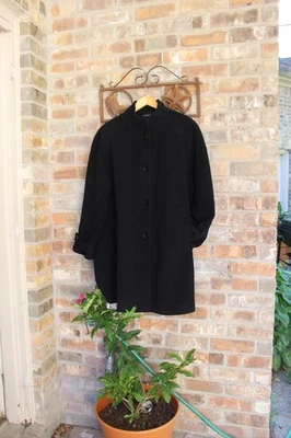 JONES NEW YORK Women's 2X Black Wool Dress Coat Single Button Placket EUC - Image 1 of 4