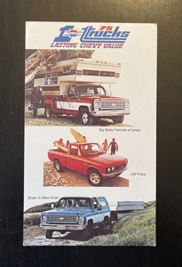 1975 Chevrolet Trucks Postcard Unposted Advertising Litho - Picture 1 of 6