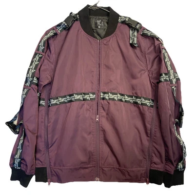 LF The Brand Jacket Women’s Medium Bomber Windbreaker Ski Purple Zip Buckle LA - Image 1 of 4