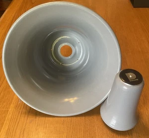 NWOB Dukane 10” Commercial PA Horn Loud Speaker Cone Metal, No Driver, 2 Piece - Picture 1 of 4
