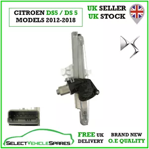 OE NEW CITROEN DS5 PASSENGER SIDE REAR LEFT WINDOW REGULATOR & MOTOR 2012-2018 - Picture 1 of 6