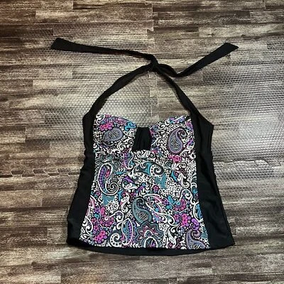 Camiseta de baño tankini de cachemira Catalina para mujer Foto 1 de 3