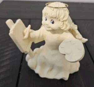 Artist Angel Creating A Painting Figurine - Picture 1 of 6