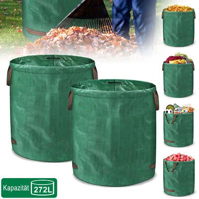 2er Laubsack faltbar Gartensack Grünschnitt Rasensack Gartenabfallsäcke 272L Neu - Bild 1 von 4
