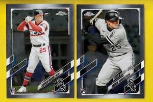 2021 TOPPS CHROME UPDATE USC19 & USC72 ANDREW VAUGHN 2 ROOKIE CARD LOT - Picture 1 of 1