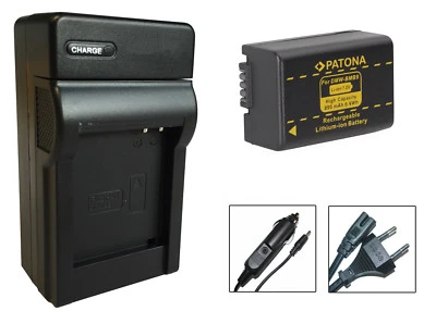 Patona Akku + Ladegerät für Panasonic Lumix DC-FZ82D, DC-FZ83 - DMW-BMB9E