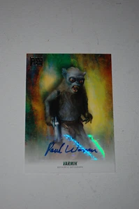 Varmik-Paul Warren-Autograph-Star Wars Topps Galaxy - Picture 1 of 2