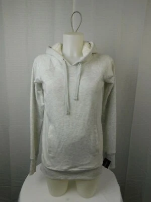 Ideology Pullover Sherpa Fleece Hoodie Sweatshirt - White Heather, Large #559 - Image 1 of 2