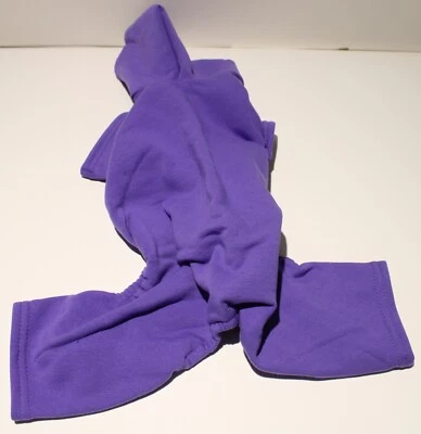 狗毛衣睡衣连身裤连帽连帽衫基本款柔软全身 11 英寸后长 — 第 1/4 张图片