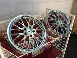 TSW Snetterton Series 17×8" Chrome Rims Set Of (2) 5x112 Lug ET+32 P/N # SZQ69 - Picture 1 of 24