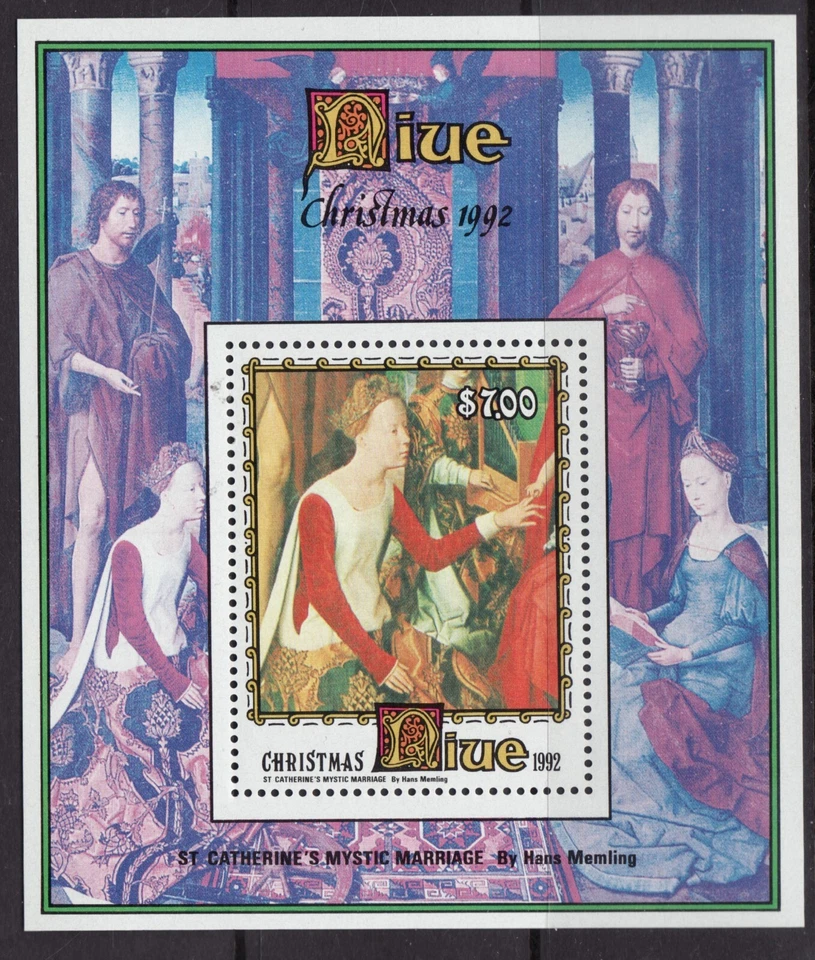 1992 Niue Sc #646 souvenir sheet - Christmas MNH Cv$11.50 - Image 1 of 1