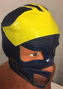 MICHIGAN WOLVERINES - LUCHA LIBRE - MÁSCARA LUCHADOR!! GO BLUE!! ¡¡MUY RARO!! ¡HECHO A MANO!! - Imagen 1 de 5