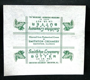 Menge 10 Smithton Milchkännchen Butter 1/4 # Verpackungsblätter Smithton Il unbenutzter Lagerbestand - Bild 1 von 1