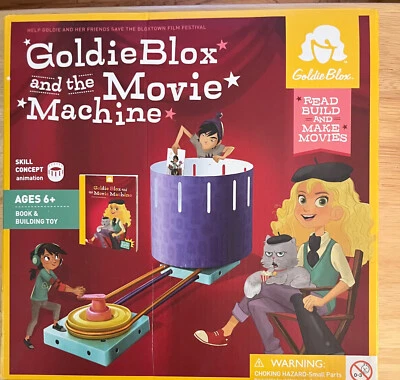 Libro de juguetes Goldie Blox and the Movie Machine Engineering edades 6+ NUEVA CAJA SELLADA Foto 1 de 4