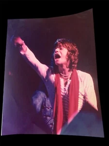 Vintage MICK JAGGER  11 x 14 Concert Performance Color Photo Unknown Year - Picture 1 of 10