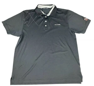 Travis Mathew Shirt Golf Polo Kettle One Mens L Short Sleeve Black Pullover - Picture 1 of 9