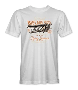 National Biplane Rides Flugunterricht Luftfahrt Herren/Unisex T-Shirt - Bild 1 von 7