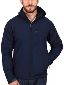 NWT Kirkland Signature Mens Softshell Sherpa Lined Jacket Blue Size M $80 DD008 - Picture 1 of 4