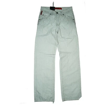 Signum Hombres Verano Vaqueros Relax Recto 30/34 W30 L34 Fino Usado Gris Nuevo - Imagen 1 de 4