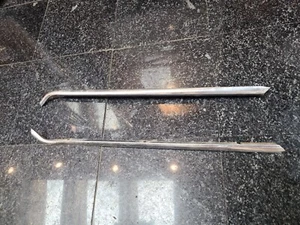 Mercedes 560SL Front Windshield A Pillar Molding chrome trim set Cover OEM 72-89 - Bild 1 von 13