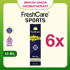 6 Stück FreshCare Sports Minyak Angin Aromatherapie Medizinisches Öl Roll On - Bild 1 von 3