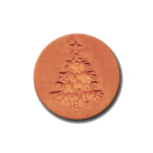 Nuevo sello de galletas de cerámica para árbol de Navidad cubierto de nieve Rycraft 2" - Imagen 1 de 2