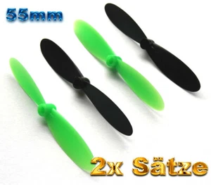 8x Hubsan X4 H107 H107C V2 Walkera Revell QG550XS, Jamara QCF-110 Rotorblätter - Bild 1 von 12