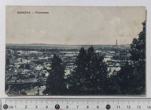 I120702 Cartolina - Genova - panorama VG 1914 - Picture 1 of 2