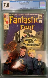 FANTASTIC FOUR #45 CGC 7.0 1ST INHUMANS - Imagen 1 de 4