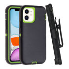 For iPhone 15 14 11 12 13 Rugged PC Case Cover Belt Clip Fit Otterbox Defender
