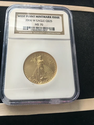 2006 W**NGC Graded**MS-70** USA;  $25 Dollar  Gold Cover
