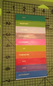 Audio Visual cord labels - label stickers, Home organization, electronics cables - Picture 1 of 3