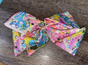 JoJo Siwa Mega Huge Rare 10 Candy Rhinestone Hair Bow Sprinkles - Picture 1 of 4