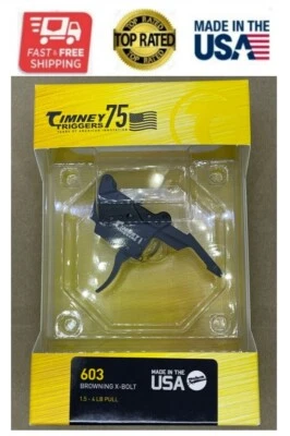 GATILLO TIMNEY 603 PARA BROWNING X-BOLT RIFLE GATILLO AJUSTE 1.5 - 4 LBS TIRAR NEGRO Foto 1 de 3