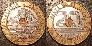 France - Vème République - 20 francs St-Michel 1995 SUP+ ! F.403/11 - Picture 1 of 1