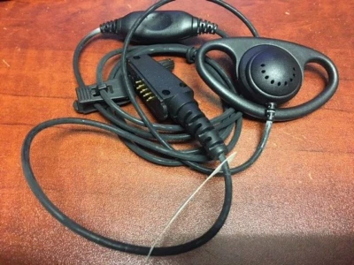 NEW-D-style Earpiece Earloop for IC-F50 F51 F60 F70 Series Radios - Image 1 of 4