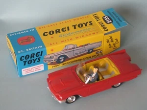 Corgi Toys 215S Ford Thinderbird Rojo 2022 Edición En Caja Regalo 100mm LG China 215 - Imagen 1 de 3
