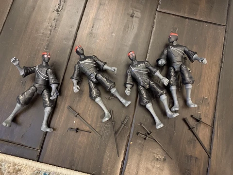 2012 Playmates Ninja Turtles TMNT Foot Soldier LOT with swords - ships FREE Cover
