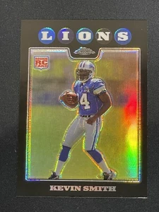 2008 TOPPS CHROME BLACK REFRACTOR Kevin Smith RC Rookie Detroit Lions UCF TC189 - Picture 1 of 3