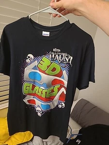 Knott's Scary Farm Halloween Haunt 3D Glasses T-Shirt Size (M) GID Sort Of - Picture 1 of 4