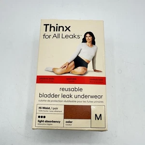 Ropa interior para incontinencia cintura alta Thinx for All Leaks en rosa del desierto - mediana - Imagen 1 de 6