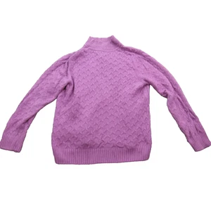 Croft & Barrow Sweater Womens Petite Large Mock Neck Textured Pullover Knit - Picture 1 of 10