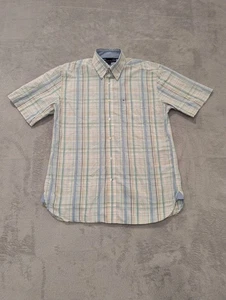 Tommy Hilfiger Mens Short Sleeve Button Down Shirt Size Medium - Picture 1 of 6