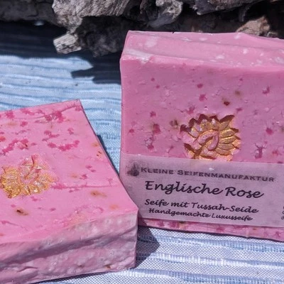Olivenölseife, Naturseife Limette, Lavendel, Rose - Bild 1 von 4