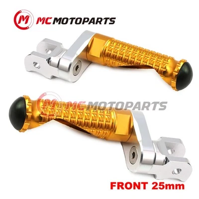 GOLD MPRO 25mm Estriberas delanteras de extensión para Ducati Monster S2R 800 05-07 06 05 Foto 1 de 4