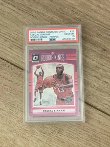 2016 Optic Pascal Siakam Rookie Kings- Purple PSA 10 GEM MT RC Toronto Raptors - Picture 1 of 6