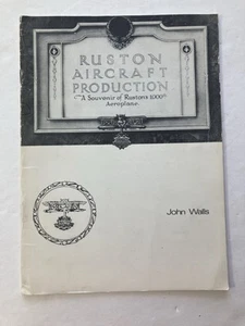 Ruston Aircraft Production A souvenir of Rustons 1000th Aeroplane by John Walls - Picture 1 of 8